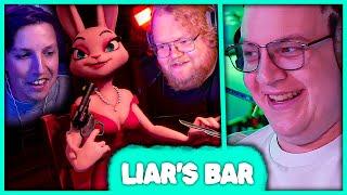 Пятёрка переиграл всех Картой Дьявола в Liar's Bar  Русская Рулетка с T2x2, mazellovvv, drakeoffc