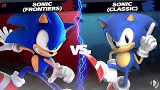 Sonic (Frontiers) vs Sonic (Classic) | Super Smash Bros Ultimate