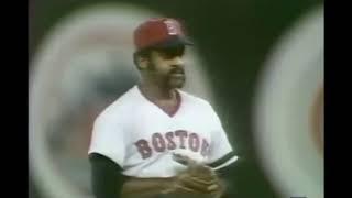 7/13/1976 Boston Red Sox star Luis Tiant works 2 scoreless innings at All-Star Game in Philadelphia