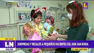 Sorpresas y regalos a pacientes del Instituto Nacional de Salud del Niño de San Borja