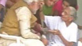 Narendra Modi meets his mother