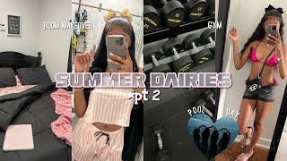 summer diaries: room transformation, beach w friends, gym + more| kiykindakool