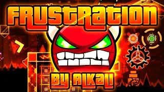 Geometry Dash - Frustration 100% GAMEPLAY Online (Alkali) HARD DEMON