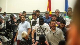 Violence breaks out in Macedonian Parliament