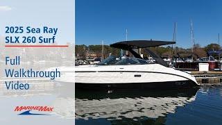 2025 Sea Ray SLX 260 Surf | Available Now at MarineMax Lake Norman