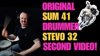 SUM 41 ORIGINAL DRUMMER STEVO 32 SECOND VIDEO ! OLD DEMOS!