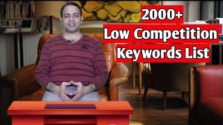 2000+ Micro niche blog low competition keyword list (Hindi) 2020 | Techno Vedant