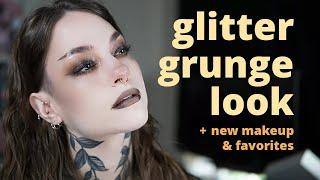 GLITTER GRUNGE GRWM // NEW MAKEUP & FAVES