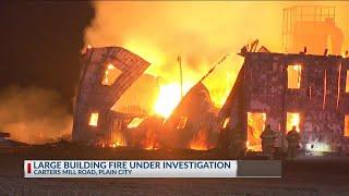 NBC4 Midday Whitmer Woodworks fire update