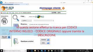 Gestione Ordini RIGECO