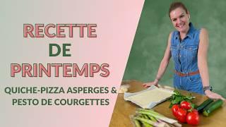 Recette FACILE, RAPIDE & VÉGÉ : pizza-quiche printanière