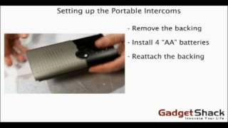 Setting up the Portable and Outdoor Wireless Intercoms