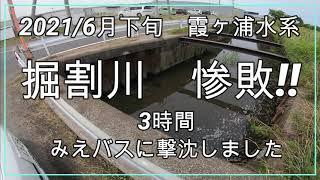 霞ヶ浦水系　掘割川　撃沈!!　バス釣り【サイトフィシング】【みえバスに翻弄！手も足も出ない】来週開催予定のプラで2本GET！！