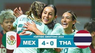 Mexico Femenil vs Tailandia 4-0 Resumen Goles 2024