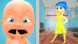 Baby and INSIDE OUT play HIDE AND SEEK!