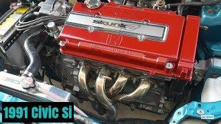 Skunk2 V2 Alpha Header Install - 1991 Civic Si Build B16A