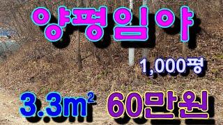 양평임야 전원주택개발토지 매매