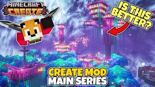 Exploring the BETTER END MOD in Minecraft Create Mod!