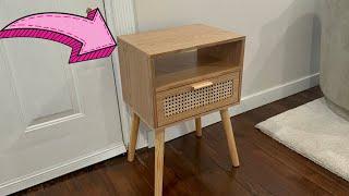Unboxing & Assembly of the MaxSmeo Mid Century Modern Nightstand with Drawer