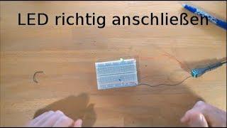 Grundlagen 12 - LED anschließen