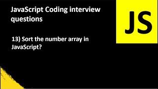 Sort the number Array in JavaScript