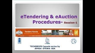 Techdrops   eTender eAuction -Session 1