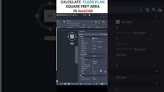 SQUARE FEET AREA in AutoCAD #autocad #engineering #autocadtutorial