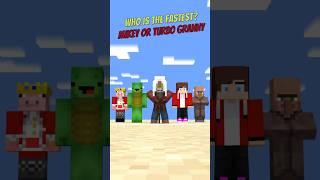 Can Mikey win to Turbo Granny #minecraft #anime