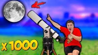 TELESCOPE ZOOM 1000X: BULAN // Si Gila Timon