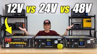 Which is Best? - 12 vs 24 vs 48 Volt Solar Batteries Explained