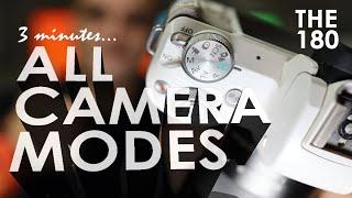 ALL CAMERA MODES explained in 3 Minutes! This is THE 180!