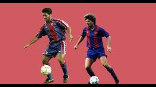 Laudrup & Romario - Synchronized Movements to Score a Goal for FC Barcelona.