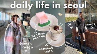 seoul vlog  seollal holiday, unique sofa cake, new plants, home cooking, our cozy home ️