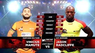 Haryana Sultans Vs U.P. Nawabs  | MTV Super Fight League | Vinicius Mamute Vs Jason Radcliffe | SFL