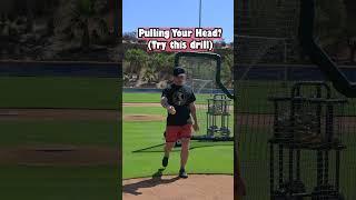 Pulling Your Head? Try this! #baseball #softball #sports #swing #mlb #shorts