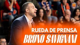 Rueda de Prensa: Bruno Savignani | Grupo Ureta Tizona Burgos - Silbö San Pablo Burgos (73-88)