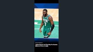 Game Saving block from Jaylen Brown, BOS wins | NBA Highlights (2 of 2):  April 07, 2021 || #Shorts