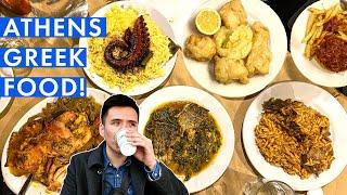 Traditional GREEK TAVERNA FOOD in Athens, Greece! | First Day in Athens Food Tour