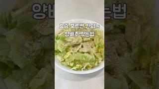 3분컷 양배추 볶음 #양배추요리 #양배추다이어트 #양배추샐러드 #양배추볶음 #다이어트요리