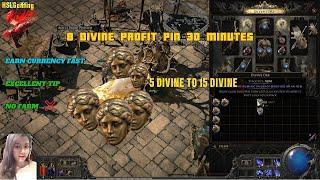 HOW TO GET 3X DIVINE IN 30 MINUTES WITH GOLD - EXCELLENT TIP POE 2 - DON'T MISS OUT #poe2