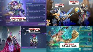 UPCOMING SKIN | PHASE 1 SELENA ZENITH | ALLSTAR JUNE | NEW HERO KALEA WITH PASS | AND MORE...