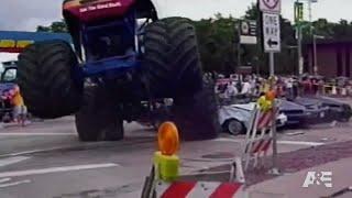 Monster Truck Crashes Into Crowd