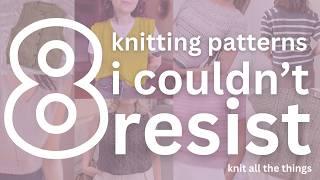 8 knitting patterns that you will want to caston immediately, some knitspiration #knitallthethings