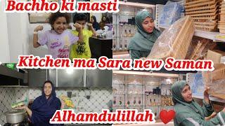 Alhamdulillah kitchen set || New crockery || Alishba Amir daily vlog