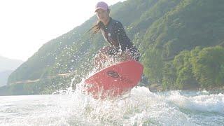 [4K] 웨이크서핑 세계대회 1등 박정은(제니) 라이더 / Wake Surfing CWSA X-cube Cup in Tokyo No.1 Jenie Park