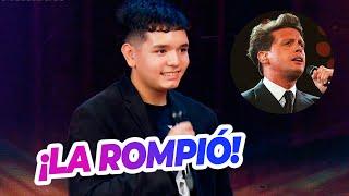 Con tan sólo 16 años, Rodrigo deslumbró a todos con su bella voz y cantó "Dígale" de Luis Miguel