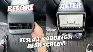 NEW Tesla Model 3 & Y Rear Screen - How to Install and Review 