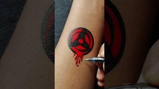 Kakashi's Iconic Mangekyou Sharingan Design tattoo idea......#tattoo #art #anime #naruto #sharingan