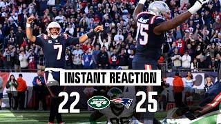 INSTANT REACTION: 'Resilient' Pats pull off comeback win vs. Jets after losing Drake Maye to injury