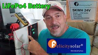 Felicity Solar LifePo4 Lithium Battery Uncrate and Features